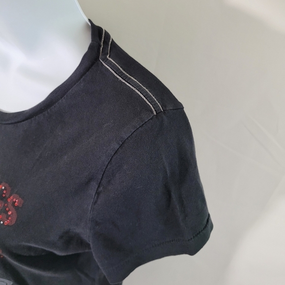 VTG LOONEY TUNES "Road Kings With Road Runner" Black Short Sleeve Tee Size L - Picture 5 of 12